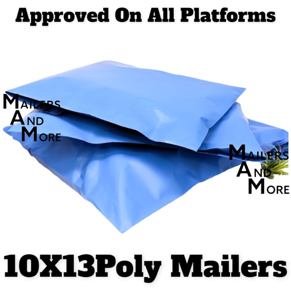 25 10x13 Poly Mailers Blue Shipping Envelopes PRICE IS FIRM - Picture 4 of 5